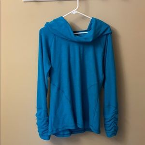 Kuhl pullover hooded cowlneck top large .